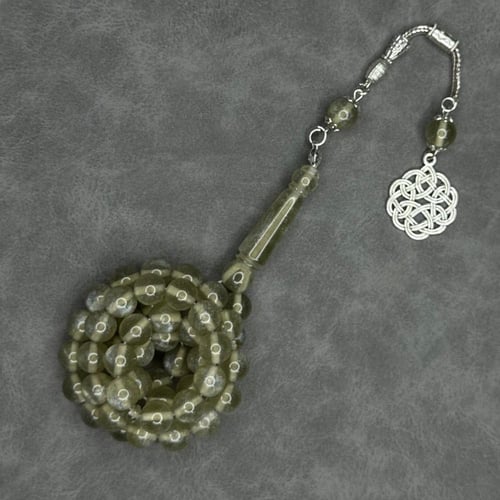 سبحه بكلايت رمادي منجم مع كركوشه