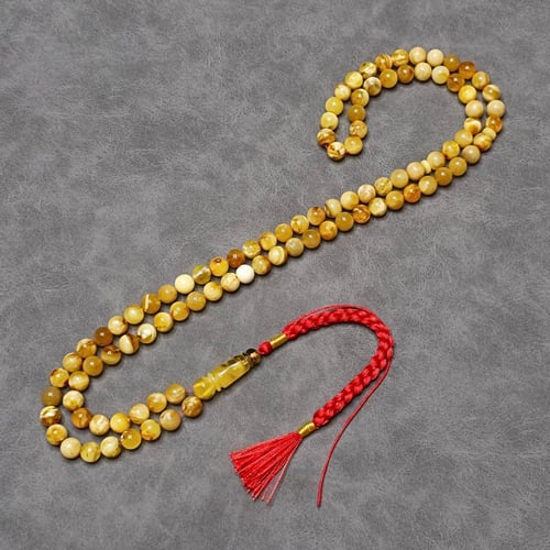 سبحة كهرمان طبيعي