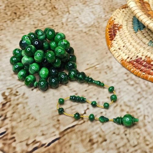 سبحة فاتوران اخضر معرق تمليكة طقم عربي ستات حزوز