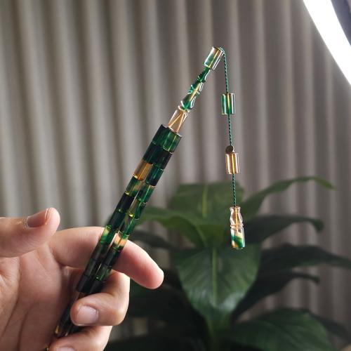 سبحة القلم اخضر عسلي فاتوران تمليكه