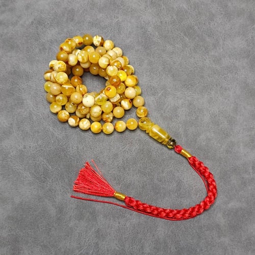 سبحة كهرمان طبيعي