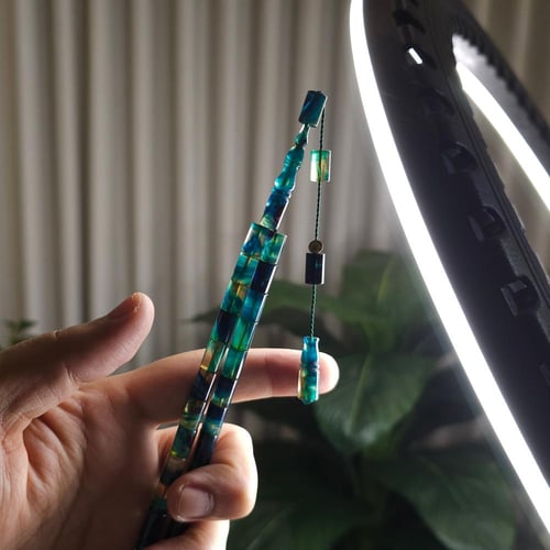 سبحة القلم اخضر متعدد الالوان فاتوران تمليكه