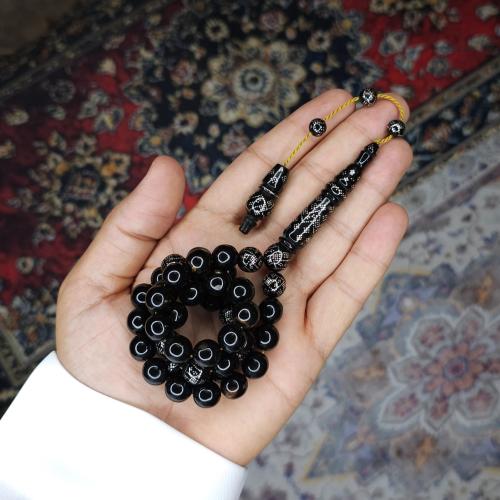 سبحة يسر البحر الاحمر مرصع بالفضه