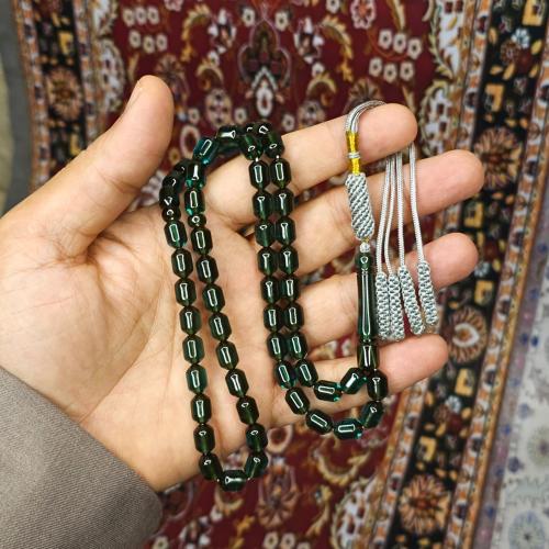 سبحة زعفراني لون اخضر زيتي