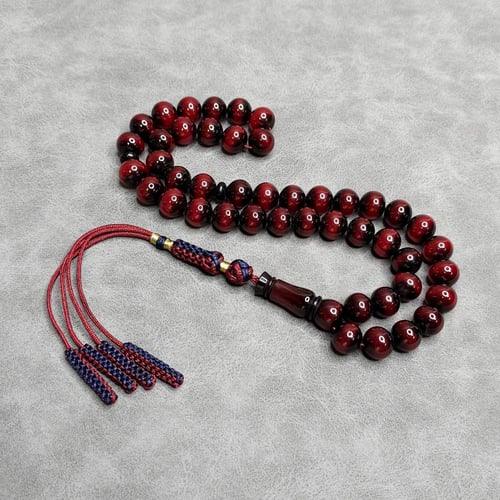 سبحه فاتوران عنابي مكحل مع كركوشة تفصال