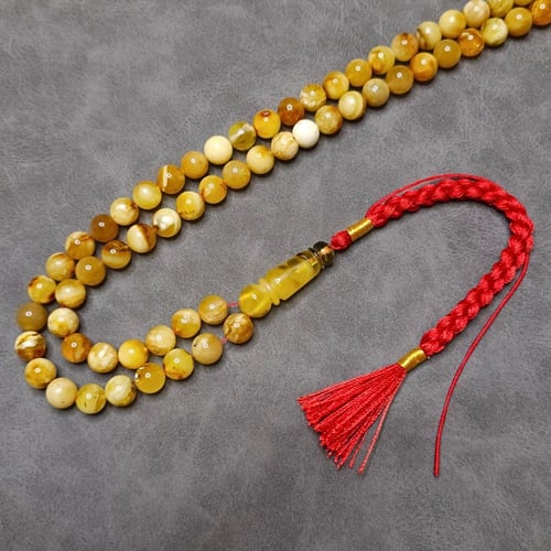 سبحة كهرمان طبيعي