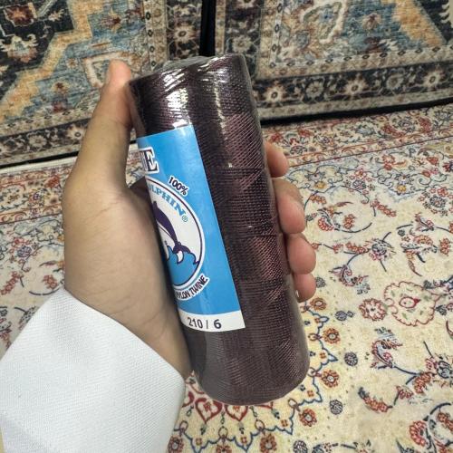 خيط سبحة بني محروق مبروم مقاس 6
