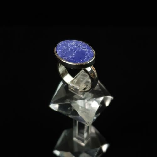 خاتم ملكي فضه بيضاوي