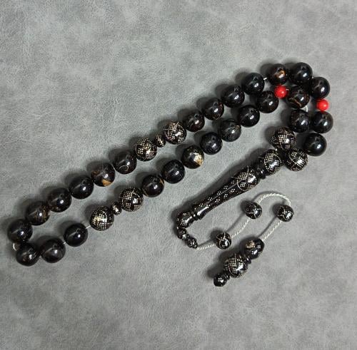 سبحة مرجان اسود Black coral rosary