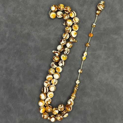 مسباح عاج مع كهرمان طبيعي كبس تمليكة