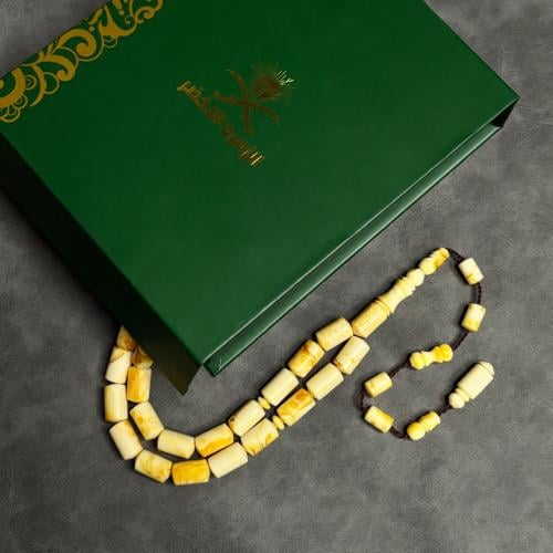 سبحة مستكه فخم شبيه الكهرمان