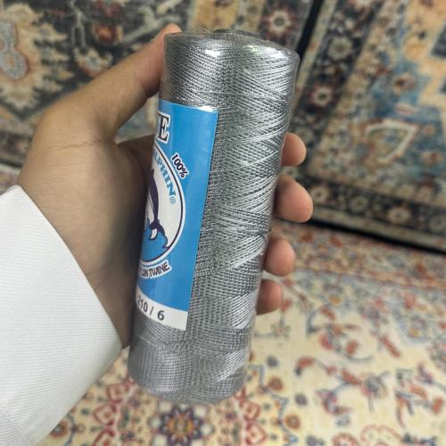 خيط سبحة رصاصي مبروم مقاس 6