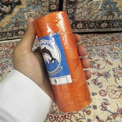 خيط سبحة برتقالي مبروم مقاس 9