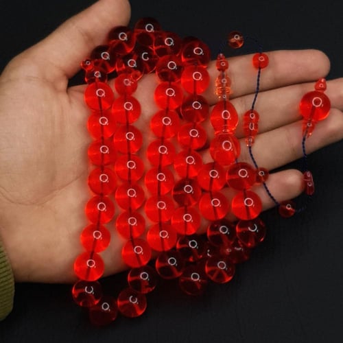 مسباح كاست احمر شفاف