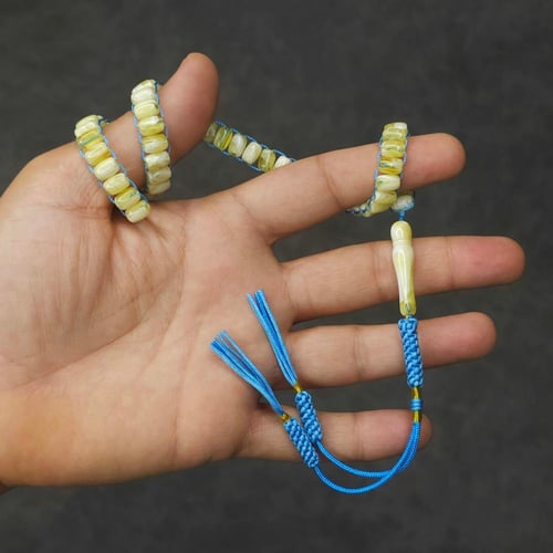 سبحة يوناني لون كهرمان