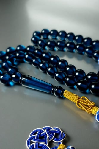 مسباح بكلايت لون اكوامارين مع طربزونه