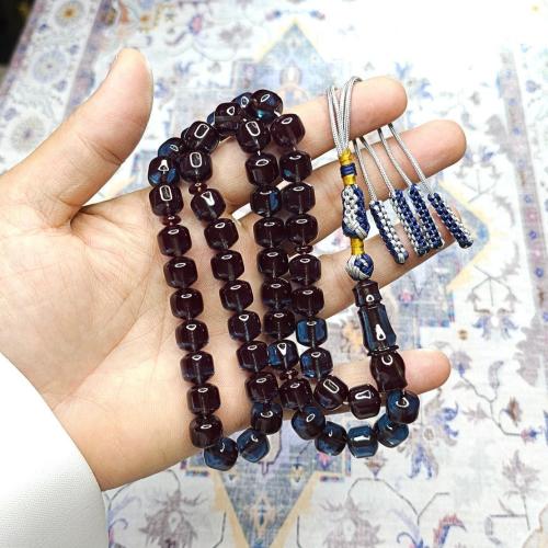 سبحة زعفراني لون حرباء مع كركوشة تفصال