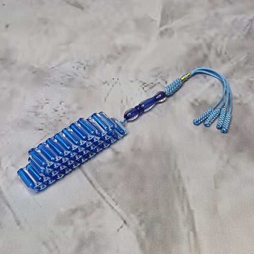 سبحة يوناني ازرق شفاف