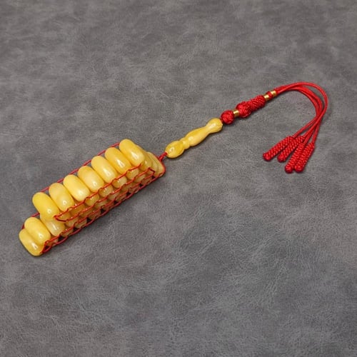 سبحة يوناني لون كهرمان نفذ