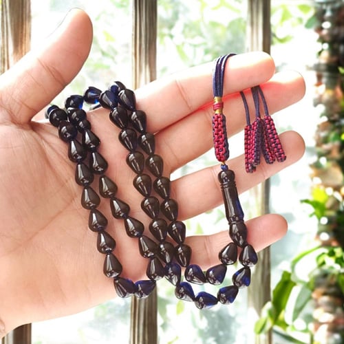 سبحة زعفراني لون حرباء قصة الدمعة