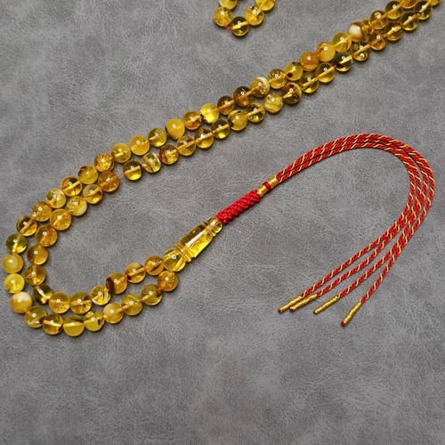 سبحة كهرمان كلنقرادي طبيعي