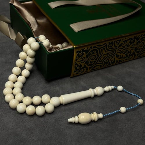 سبحة عاج ابيض تمليكة