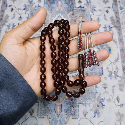 سبحة زعفراني نفطي شفاف