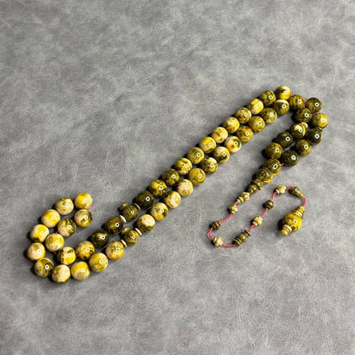 سبحة فاتوران لون زيتي مموه تمليكة