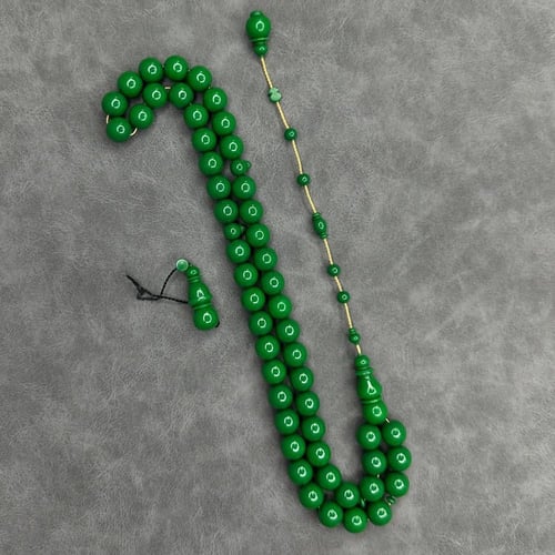 سبحة فاتوران أخضر مدور تمليكة