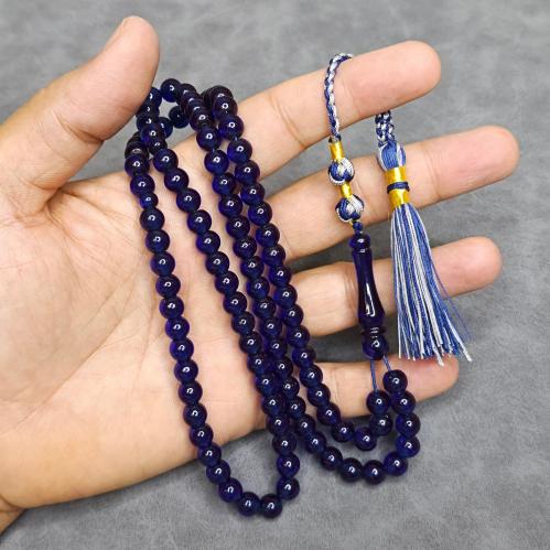 سبحة زعفراني ٩٩ حبة مع كركوشة تفصال