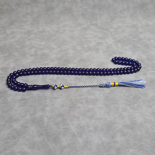 سبحة زعفراني ٩٩ حبة مع كركوشة تفصال