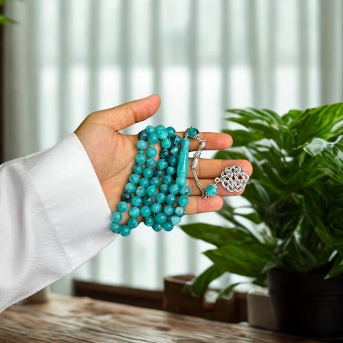 سبحه بكلايت تركواز مع كركوشه