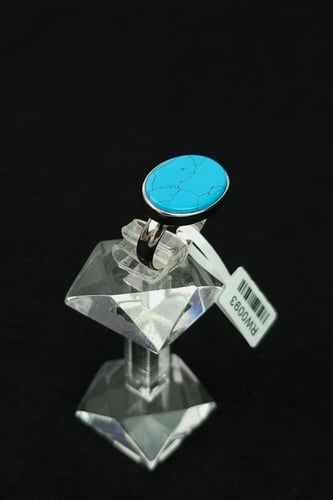 خاتم ملكي فضه مع فيروز