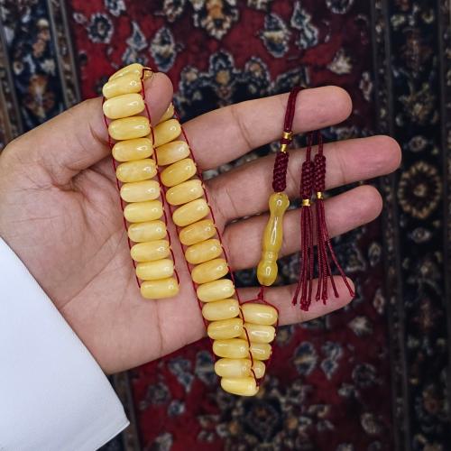 سبحة يوناني لون كهرمان