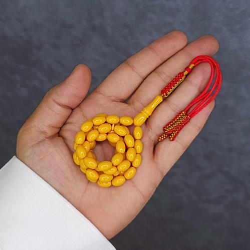 سبحة مستكه 66 خرزة كركمي