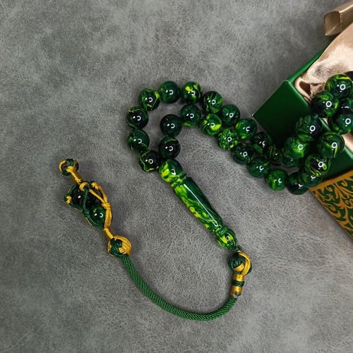 سبحة بكلايت أخضر مع كركوشة تفصال