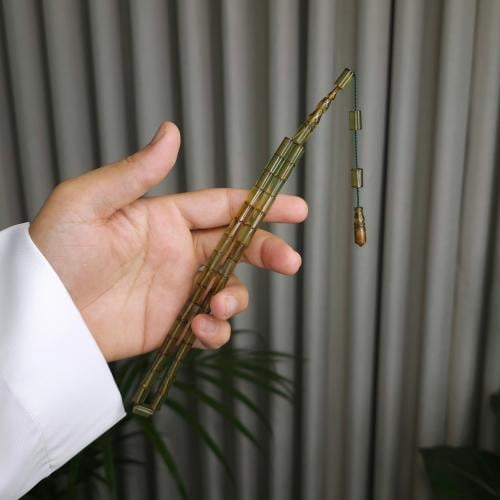 سبحة القلم أخضر زيتي خفيف فاتوران تمليكه