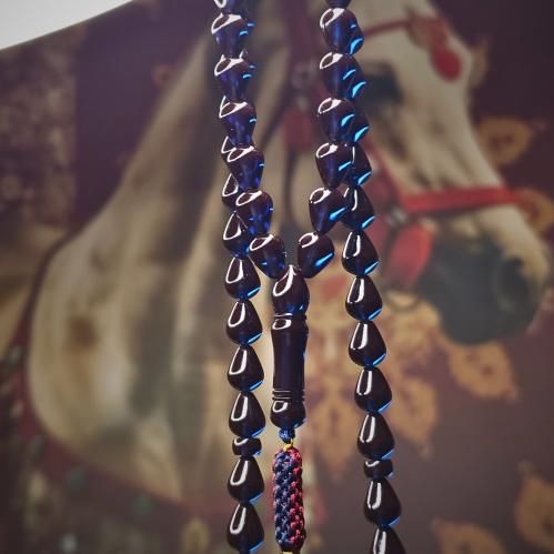 سبحة زعفراني لون حرباء قصة الدمعة