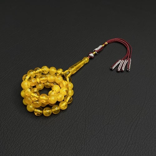 مسباح بكلايت لون الكهرمان مع كركوشة تفصال