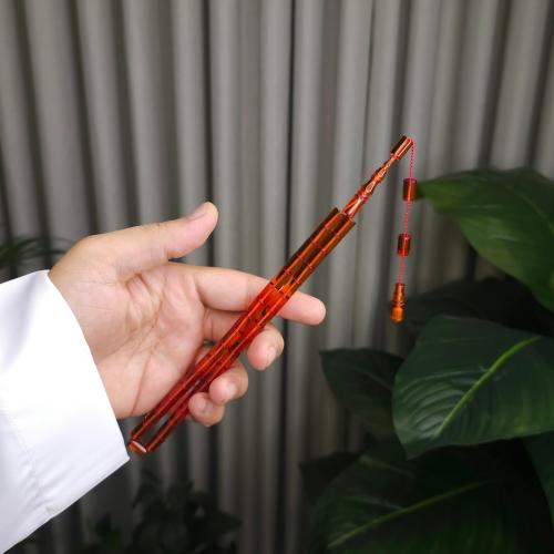 سبحة القلم برتقالي شفاف فاتوران تمليكه