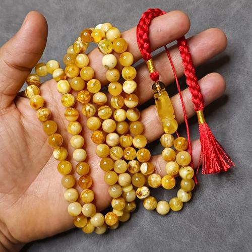 سبحة كهرمان طبيعي