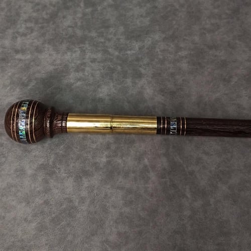 عصا عكاز من خشب بنجي طبيعي