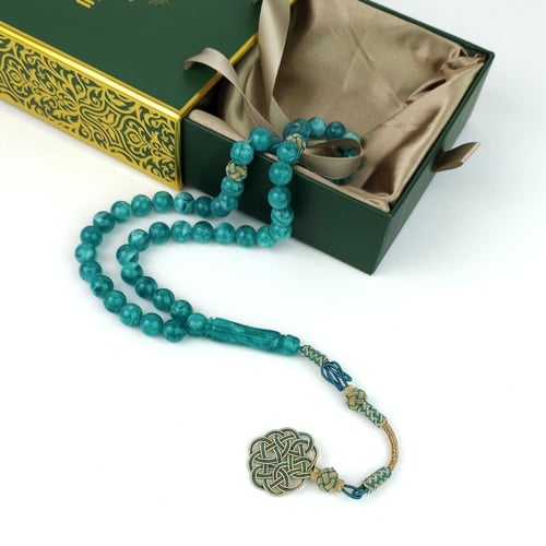 مسباح بكلايت تركواز مع طربزونه