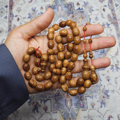 سبحة كوك طبيعي تمليكة اربعات حزوز احترافي