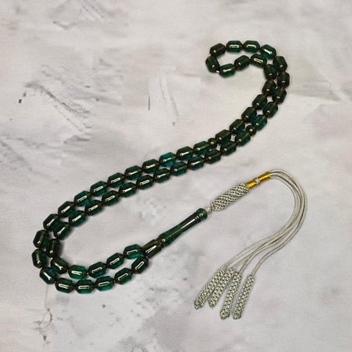 سبحة زعفراني لون اخضر زيتي