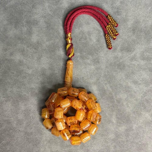 مسباح فاتوران لون كهرمان مع كركوشة تفصال