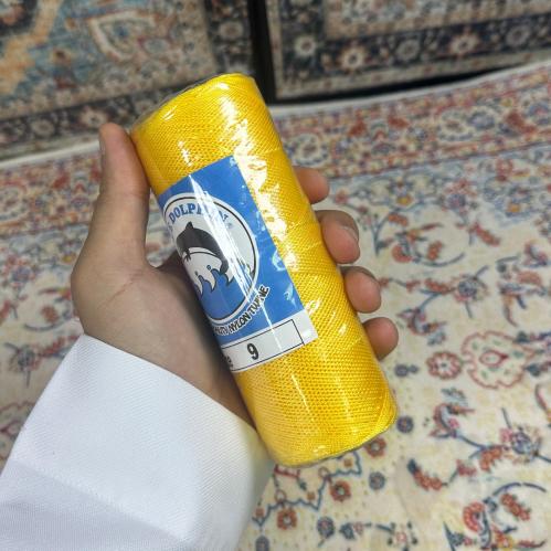 خيط سبحة اصفر مبروم مقاس 9