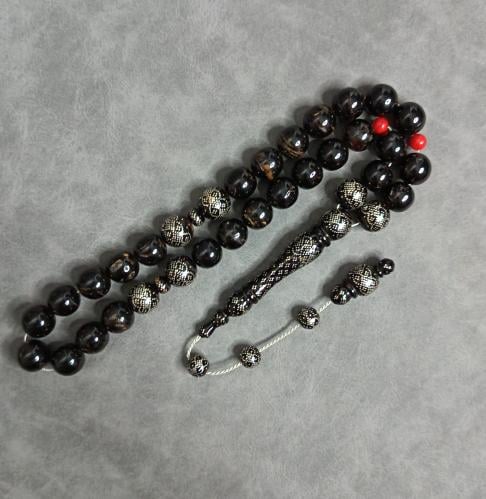 سبحة مرجان اسود Black coral rosary
