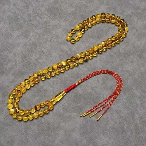 سبحة كهرمان كلنقرادي طبيعي