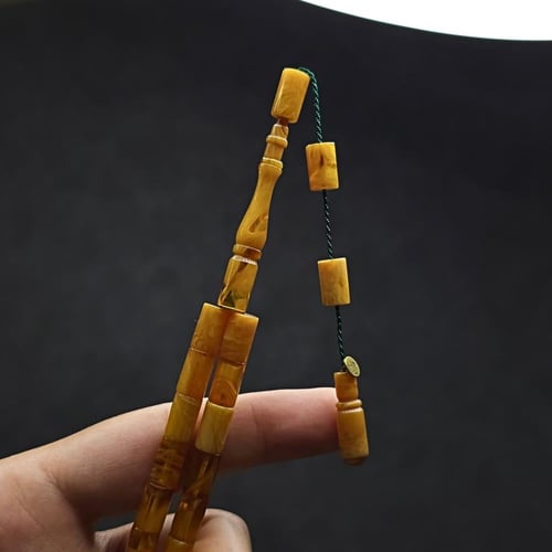 سبحة القلم لون كهرمان فاتوران تمليكه